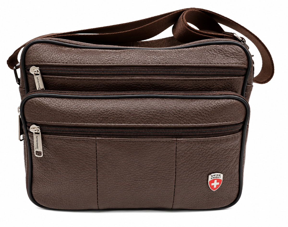 Mariconera de piel - Swiss Knight